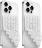 (2 Pack) Silicone Suction Cup Phone Case Mount Double Sided, Sticky Phone Grip with Higher Suction Power for Cell Phone, Hands-Free Phone Accessories for Selfies and Videos, Pink